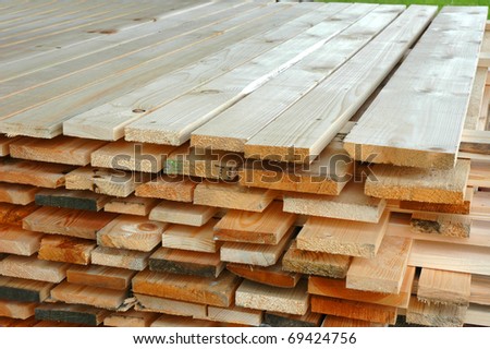 sorted out timber to drying