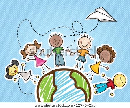 Illustration of kids icons kids groups vector illustration Illustration of kids icons kids groups vector illustration