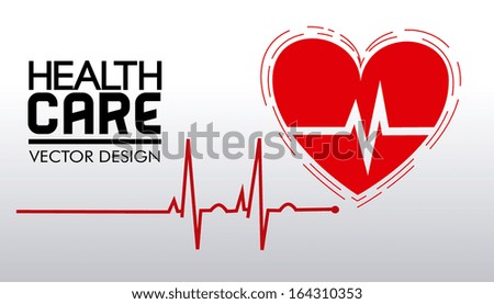health care design over gray background vector illustration