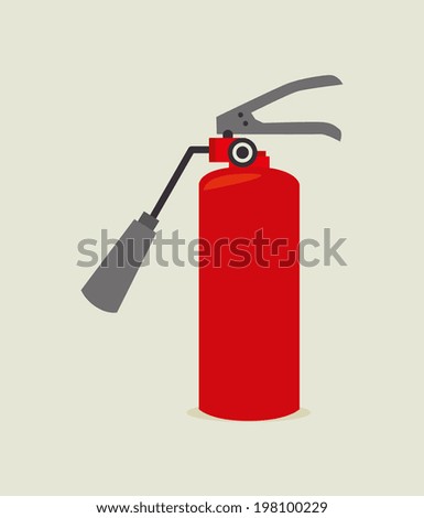 Firefighter design over beige background, vector illustration