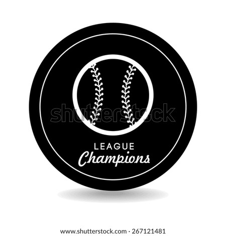 Baseball design over white background, vector illustration.