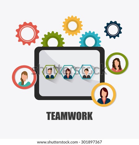 Business teamwork design, vector illustration eps 10.