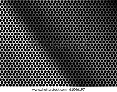 Chrome And Black Pattern, Metallic Background. Illustration - 61046197