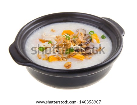 Porridge. healthy porridge cooked with sweet potato. For diet and nutrition, healthy eating and lifestyle concepts.