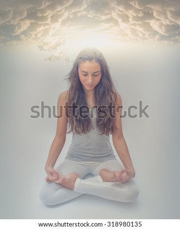 Lotus meditation - Yoga energy position