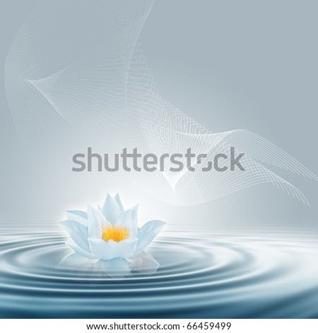 Abstract purification - Purity and  meditation background for your design