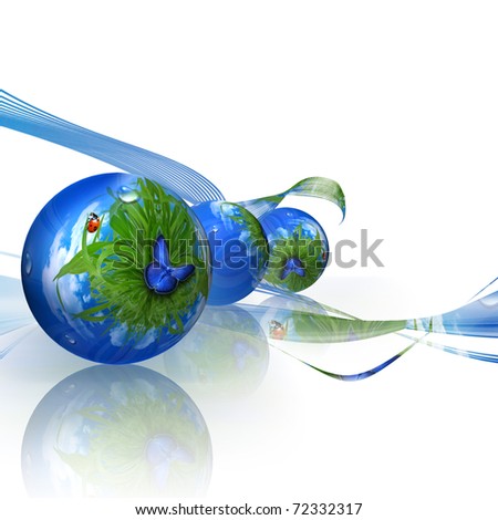 Eco balls- Green ecology concept for your design