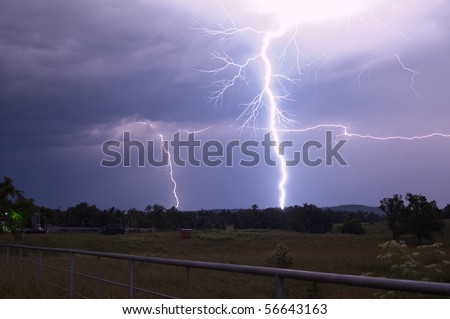 Lightning strike only 1/4\