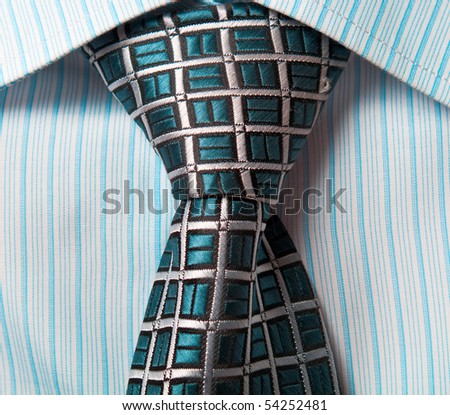 striped shirt and fashion tie