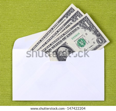 cash in an envelope
