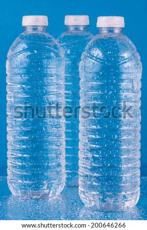 Water in bottles