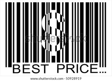 stock vector : euro barcode, best price, isolated over white background and 