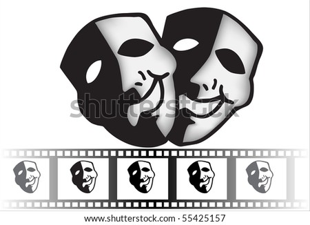 Tragedy And Comedy. mask of tragedy and comedy