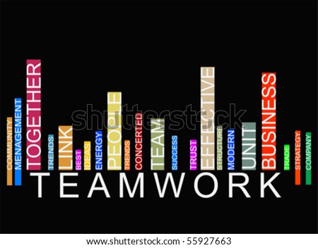 barcode vector. stock vector : colorful TEAMWORK text arcode, vector