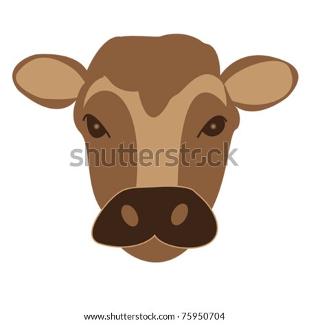 Cow Head clip art Free Vector / 4Vector