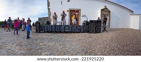 MARVAO, PORTUGAL - OCTOBER 5:  Arabic music band during the Almossassa Culture Festival of Marvao, on October 5, 2014 in Marvao, Portugal