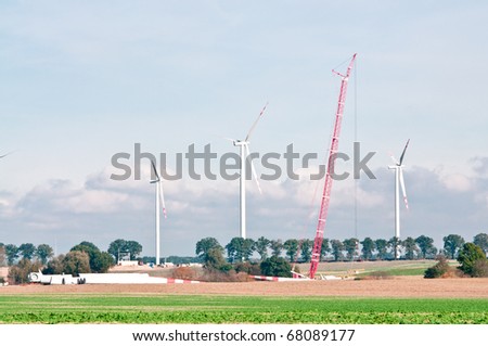 built wind power stations