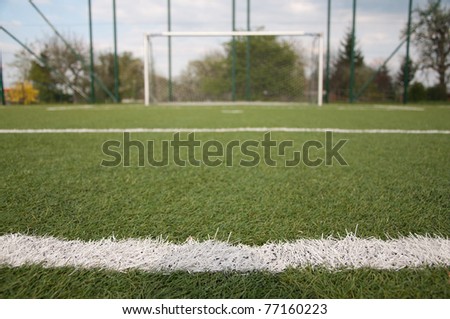 penalty area on soccer court