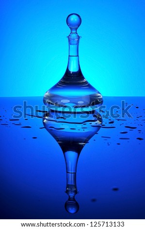 water in a glass pitcher