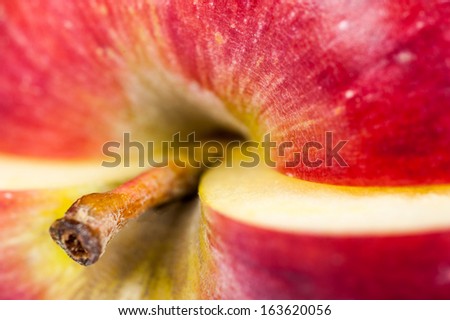 One and a half apple