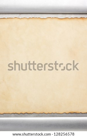 parchment paper and metal background texture