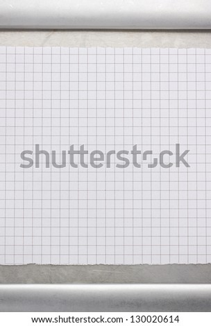 checked paper and metal background texture