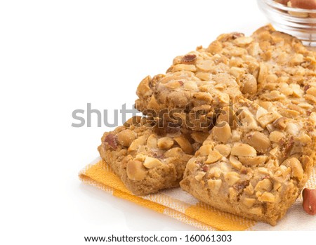 sweet cookies isolated on white background