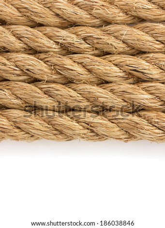 ship ropes isolated on white background