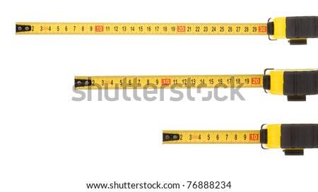 tape measure isolated on white background tape measure isolated on white background
