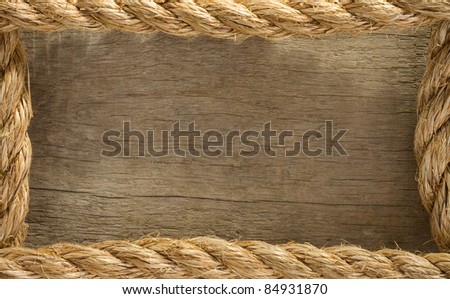 ship ropes as wood background texture