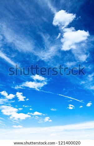 Sky and clouds. Summer vertical background