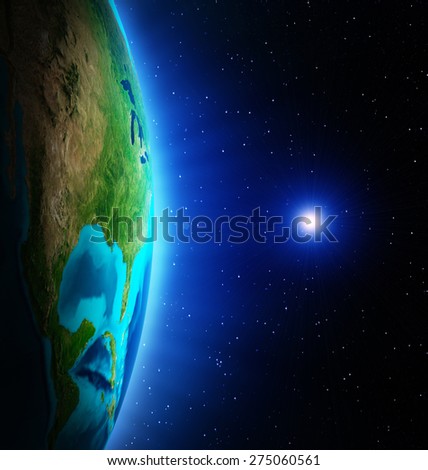 Planet from space. Elements of this image furnished by NASA