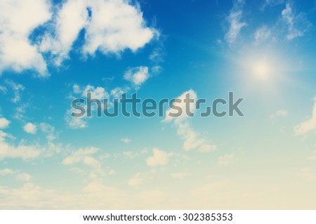 Sky beauty background. Clear summer air