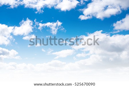 Clear sky and clouds background
