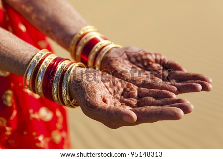 Henna Hands and Bangles in the Thar Desert, Rajasthan - India