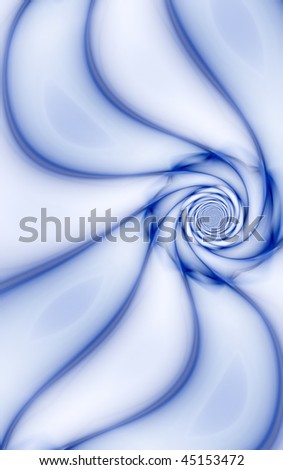 beautiful abstract ornament background. Could be a flower, but is is only a blue swirl