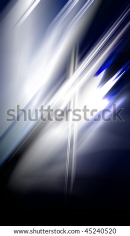Abstract backdrop/background with blue light chaos. Strong digital energy explosion abstraction.