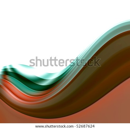 background abstraction with curly wave motion