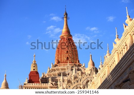 Ananda pagoda beautiful place for travel destination