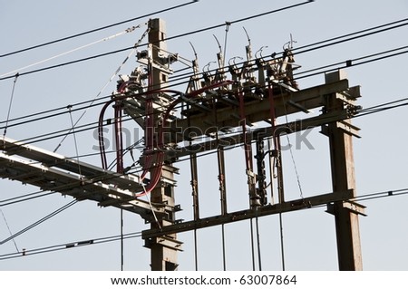 Big electrical connection system with many cables