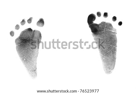 baby footsteps clipart