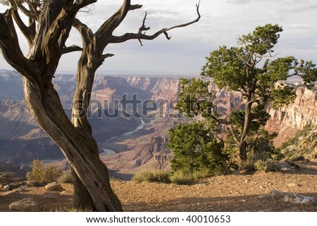Beautiful Landscape of Grand Canyon from Desert View Point during sunset