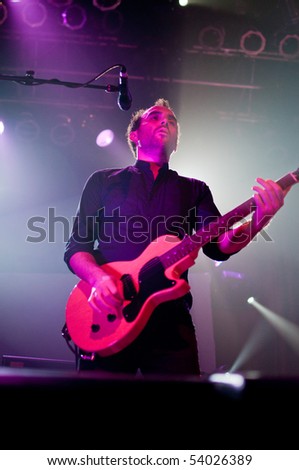 CLEVELAND, OH - MAY 19: Guitarist James Shaw of Metric performs onstage at the House of Blues in Cleveland - May 19, 2010 in Cleveland, OH.