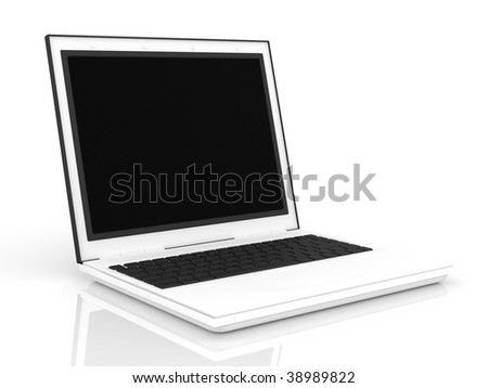 Notebook on White Background