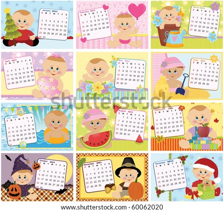 baby photo calendar. Baby#39;s monthly calendar