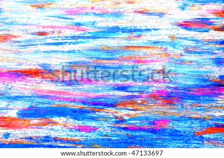 colorful streaks on a white paper