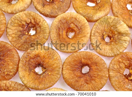 dried figs arranged on table