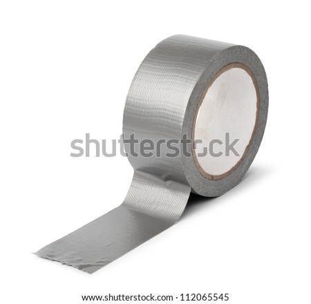 stock-photo-duct-tape-roll-silver-repair