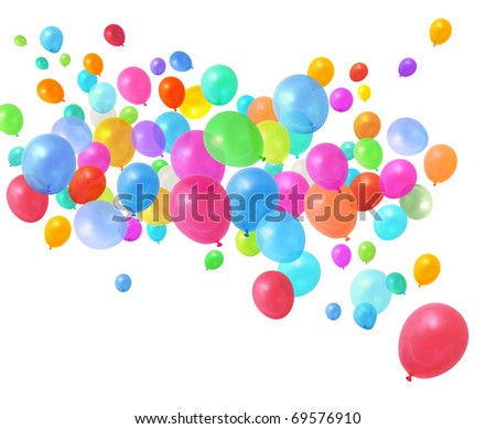 birthday party balloons. irthday party balloons