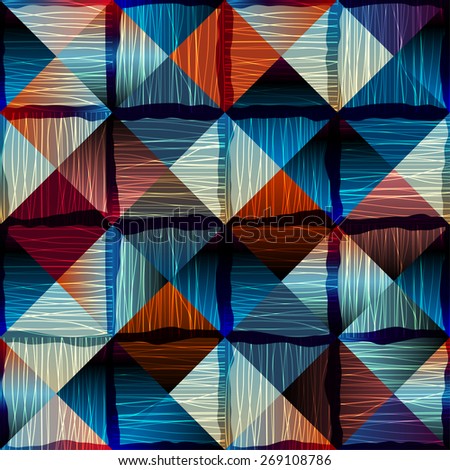 Seamless background pattern Abstract geometric pattern in patchwork style Seamless background pattern Abstract geometric pattern in patchwork style